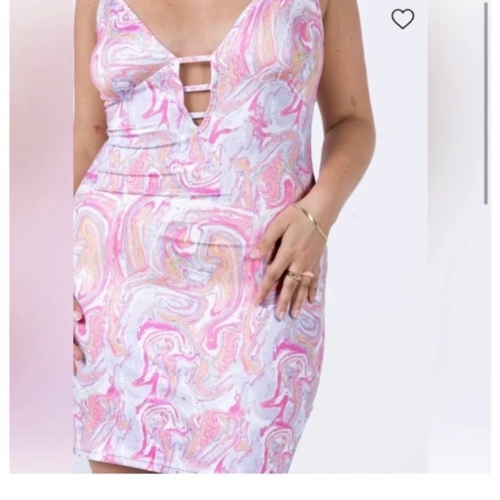 PRINCESS POLLY Pink Retro Dress - Picture 5 of 8
